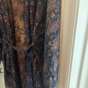 100% silk mens robe.